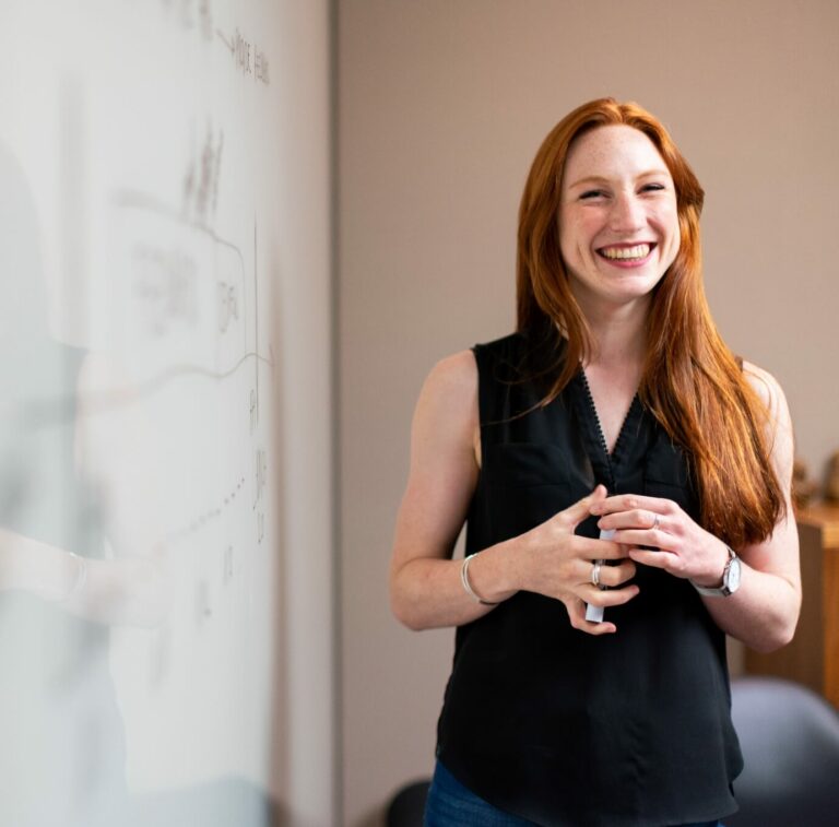 Institutrice au tableau